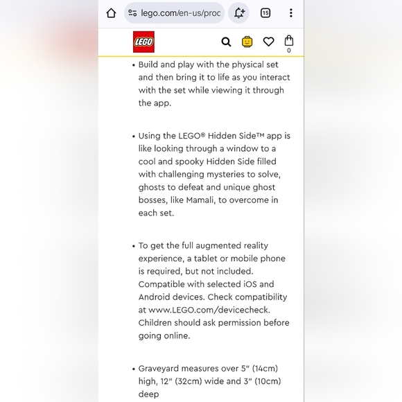 LEGO Hidden Side Augmented Reality (AR) Graveyard Mystery 70420 (335 Pieces) - Picture 10 of 10